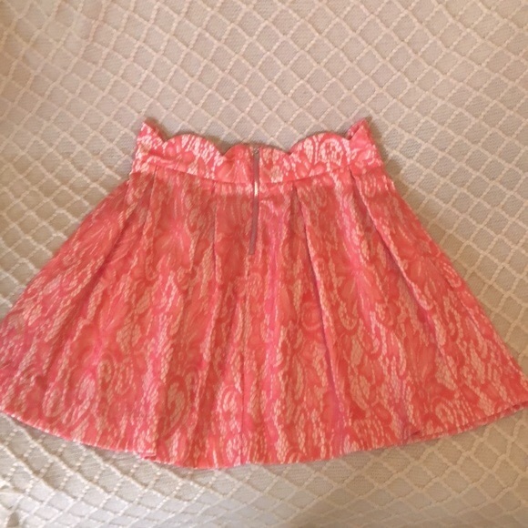 Blue Rain Coral Lace Skirt - L - Picture 7 of 12
